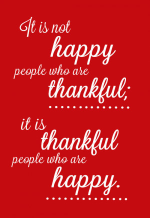 Thankful People - Red