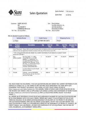 Sales Quotation Template