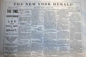 here is the new york herald dated april 16 1865