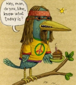 Sky's 21st Birthday Card ~ Hippie Bird Day!!!