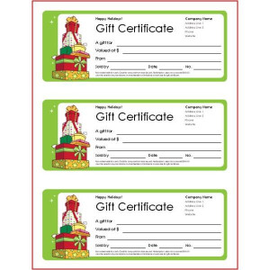 Make Your Own Gift Certificates: Great Sources to Get It Done