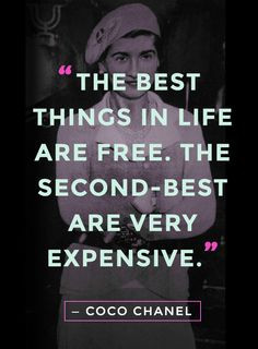 ... are free. The second-best are very expensive