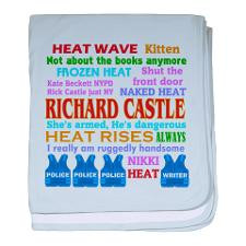 Richard Castle Funny Quotes baby blanket for