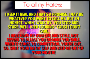 To All My Haters