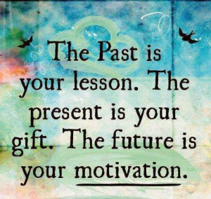 past is your lesson, the present is your gift and the future is your ...