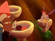 fern gully batty snacking on some fruit.