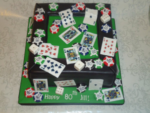 Another cutting cake to go with the Casino Cake..