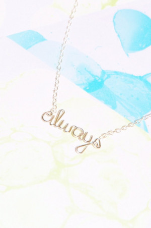 Always Necklace Harry Potter Snape Love Quote by Exaltation, $18.00