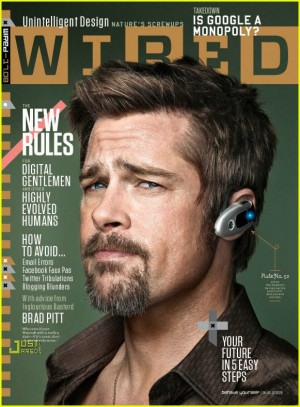 Brad Pitt Wired Magazine -- Inside Pics!