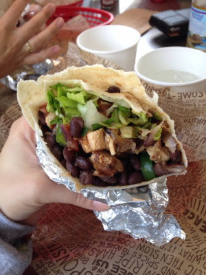 Lunch today was a huge burrito from Chipotle. I’ve never been here ...