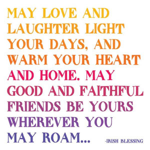 May Love and Laughter Quotable Card