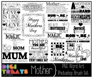 word art. quotes and phrases with variations (mom/mum). scrapbooking ...