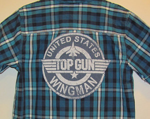 Upcycled Top Gun Wingman shirt, Urb an Pipeline size Medium ...