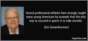 Several professional athletes have wrongly taught many young Americans ...