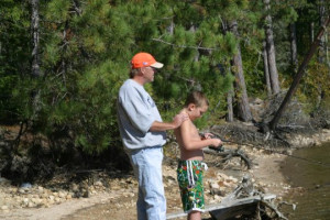 Father and son fishing trips
