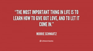 Most Important Things In Life Quotes