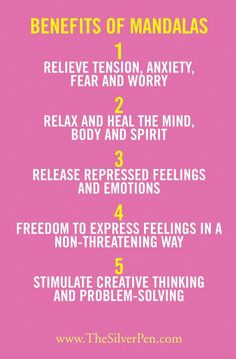 The #silverlining benefits of Mandalas. Amazing #arttherapy to lift ...