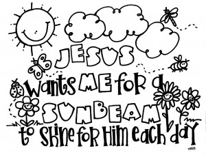 Sunbeam coloring page