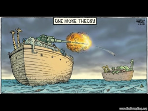 Funny Dinosaur extinction, One more theory, old humor pics