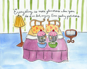it appears I can't stop myself from illustrating his quotes in cupcake ...