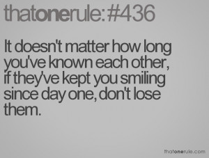 It doesn't matter how long you've known each other, if they've kept ...