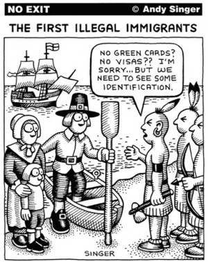First illegal immigrants