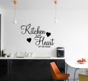 ... KITCHEN IS THE HEART OF THE HOME ~ Wall Sticker Decal Vinyl Removable