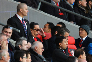 Vincent Tan Vincent Tan owner of Cardiff City adjusts his glasses
