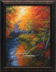 ... Streams Wholesale Framed Inspirational Autumn Landscape Art Print