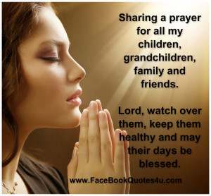 Sharing a prayer for all my children,