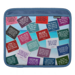 Motivational Volleyball Quotes in Color Sleeves For iPads