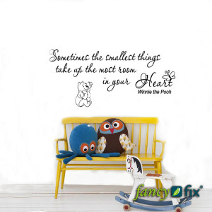 Large Size Winnie Quotes Vinyl Wall Sticker Decorative Wall Saying ...