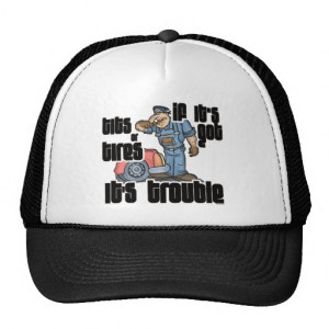 Troubled Mechanic Funny Mechanic Mesh Hats
