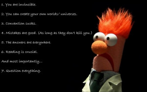 Muppet rules of life