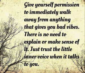 Listen to your inner voice quote via www.Facebook.com/PsychopathFree