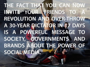 one of my favourite quotes about the power of social media taken from ...