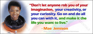 Mae Jemison Vinyl Banner