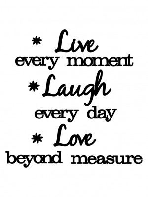 Home » shop » wall art » wall quotes » live every moment