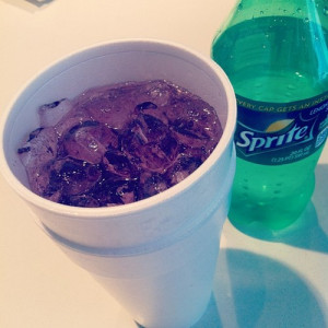 LEAN IN MY CUP GOT PURP IN MY BLUNT