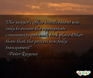 The mayor's office involvement was only to