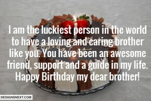 Birthday wishes for brother