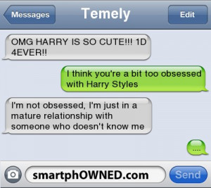 TemelyOMG HARRY IS SO CUTE!!! 1D 4EVER!! | I think you're a bit too ...