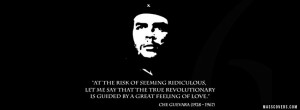... is guided by a great feeling of Love - Che Guevara Quotes