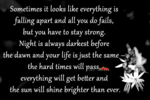 Just keep going forward.