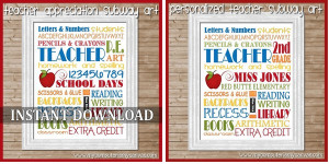 NEW} Teacher Appreciation Printables!