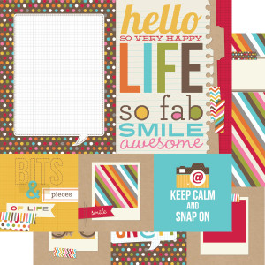 ... - 12 x 12 Double Sided Paper - SNAP Quote and Photo Mat Elements