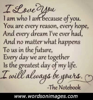 The notebook love...