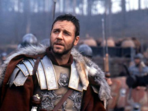 ... Generaal Maximus Decimus Meridius (Russel Crowe) uit: Gladiator (2000