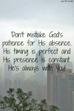 God is always with you!