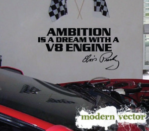 Details about Elvis Presley Ambition Vinyl Wall Quote Decal Lettering